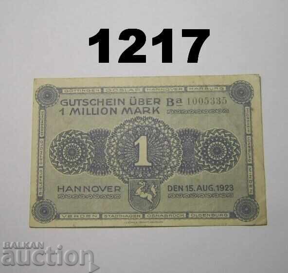 Hannover 1 million mark 1923 Chambers of Commerce