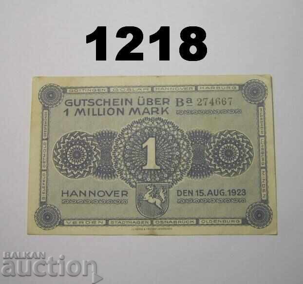 Hannover 1 million mark 1923 Chambers of Commerce