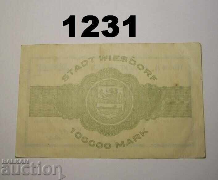 Βίσντορφ 100.000 μάρκα 1923 Γερμανία με τιμή 5.00 BGN | € 2.56