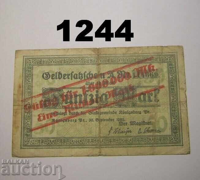 Κένιγκσμπεργκ 1 εκατομμύριο μάρκα 1923 Γερμανία Κένιγκσμπεργκ 1 εκατομμύριο μάρκα 1923 Γερμανία