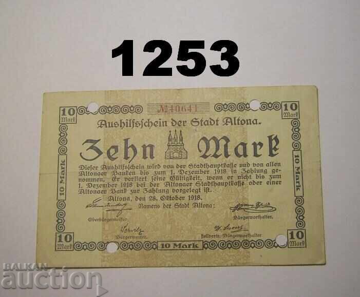 Άλτονα 10 μάρκα 1918 Γερμανία