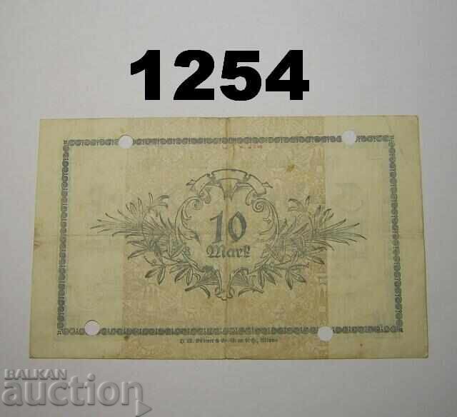 Altona 10 Mark 1918 Germany with price 3.00 BGN | € 1.53