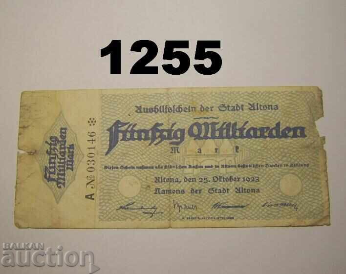 Αλτόνα 50 δισεκατομμύρια μάρκα 1923 Γερμανία