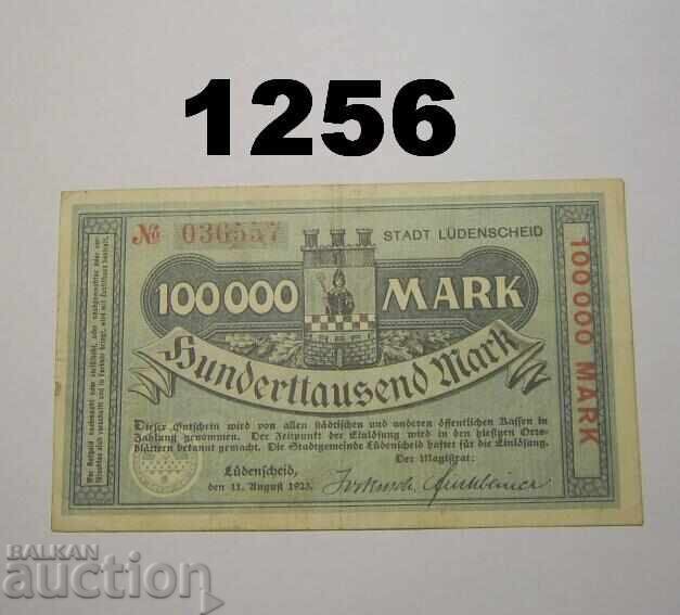 Λύντενσαϊντ 100.000 μάρκα 1923 Γερμανία Λύντενσαϊντ 100.000 μάρκα 1923 Γερμανία
