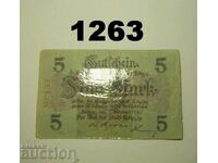 R! Ψεύτικο! Λειψία 5 μάρκα 1918 Γερμανία