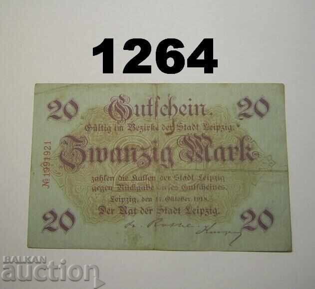 Λειψία 20 μάρκα 1918 Γερμανία
