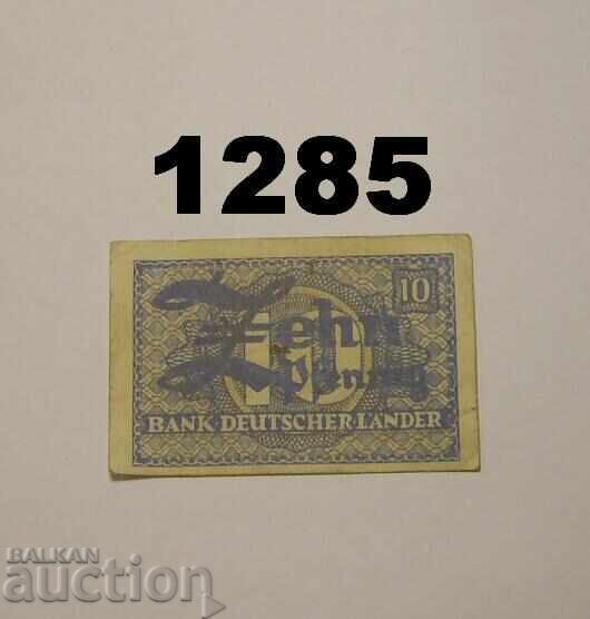 Germany 10 Pfennig 1948 FRG BDL