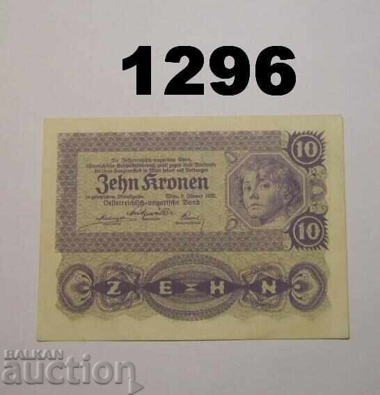 Αυστρία 10 κορώνες 1922 Αυστρία 10 κορώνες 1922