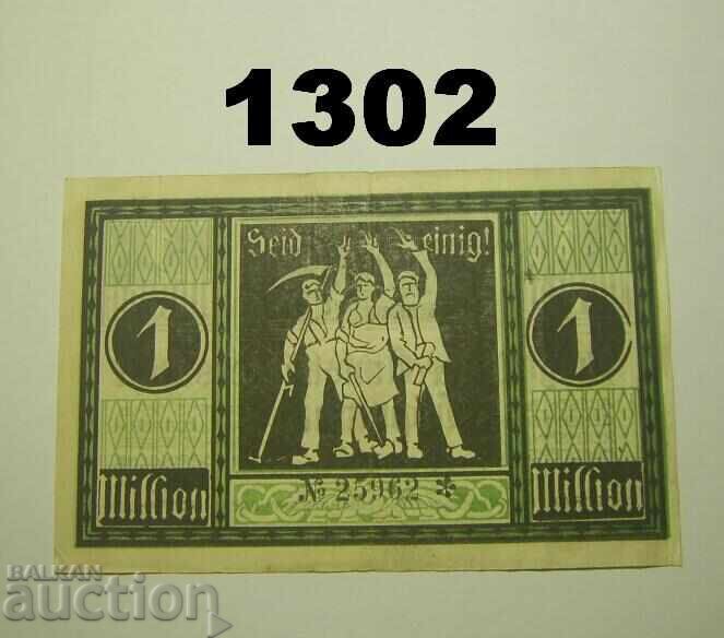 Γκέπινγκεν 1 εκατομμύριο μάρκα 1923 Γερμανία με τιμή 5.00 BGN | € 2.56