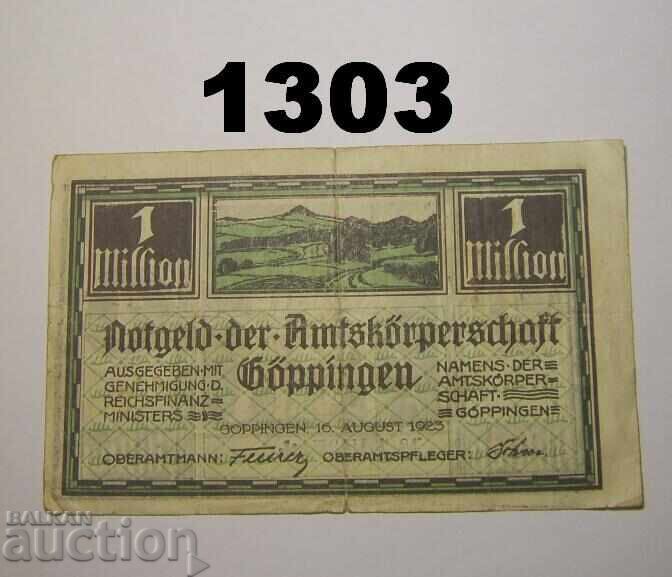 Göppingen 1 million mark 1923 Germany