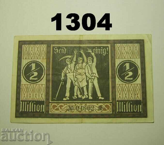 Γκόπινγκεν 1/2 εκατομμύριο μάρκα 1923 Γερμανία με τιμή 8.00 BGN | € 4.09