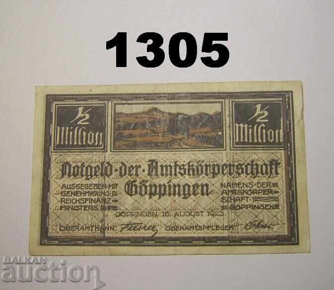 Γκόπινγκεν 1/2 εκατομμύριο μάρκα 1923 Γερμανία