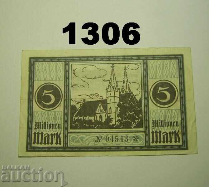 Γκέπινγκεν 5 εκατομμύρια μάρκα 1923 Γερμανία με τιμή 3.00 BGN | € 1.53 Γκέπινγκεν 5 εκατομμύρια μάρκα 1923 Γερμανία με τιμή 3.00 BGN | € 1.53