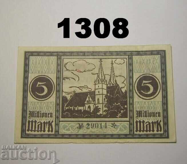 Göppingen 5 million mark 1923 Germany with price 5.00 BGN | € 2.56