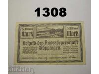 Göppingen 5 millionen mark 1923 Германия