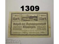 Göppingen 5 millionen mark 1923 Германия