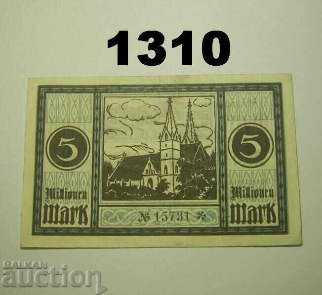 Göppingen 5 million mark 1923 Germany with price 5.00 BGN | € 2.56
