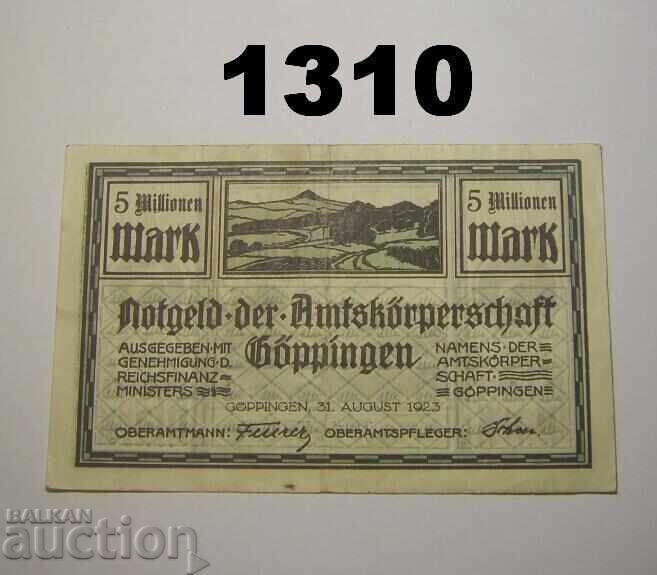 Göppingen 5 million mark 1923 Germany