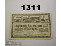 Γκέπινγκεν 5 εκατομμύρια μάρκα 1923 Γερμανία