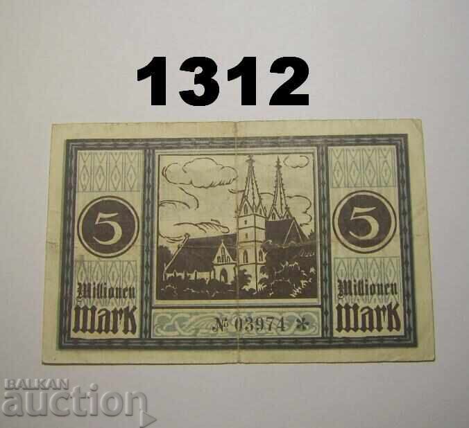 Göppingen 5 millionen mark 1923 Германия с цена 3.00 лв. | € 1.53