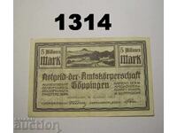 Γκέπινγκεν 5 εκατομμύρια μάρκα 1923 Γερμανία