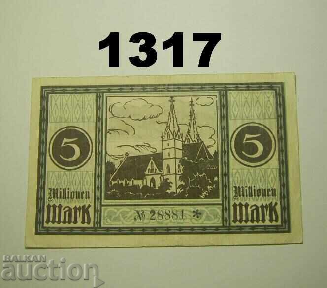 Göppingen 5 millionen mark 1923 Германия с цена 4.00 лв. | € 2.05