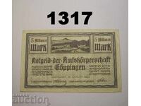 Γκέπινγκεν 5 εκατομμύρια μάρκα 1923 Γερμανία