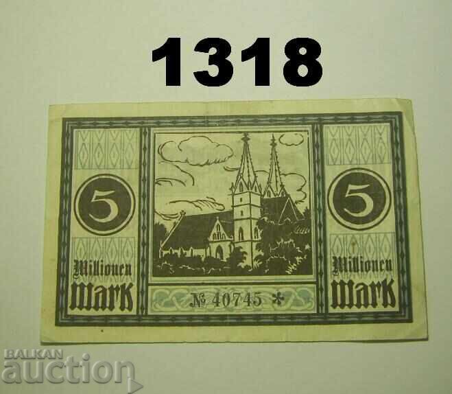 Γκέπινγκεν 5 εκατομμύρια μάρκα 1923 Γερμανία με τιμή 4.00 BGN | € 2.05