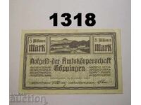 Γκέπινγκεν 5 εκατομμύρια μάρκα 1923 Γερμανία