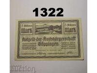 Göppingen 5 millionen mark 1923 Германия