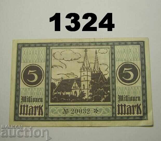 Göppingen 5 million mark 1923 Germany with price 4.00 BGN | € 2.05