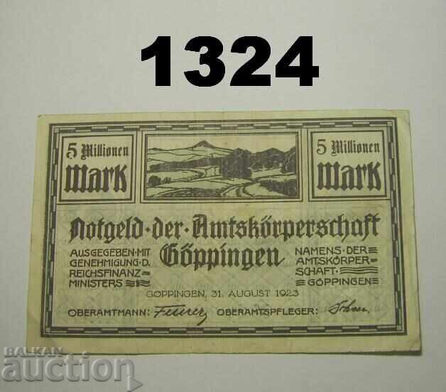 Göppingen 5 million mark 1923 Germany