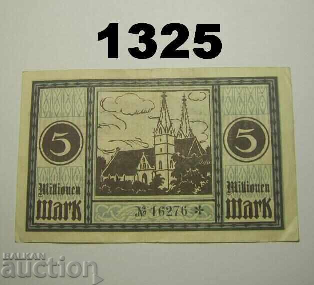 Göppingen 5 millionen mark 1923 Германия с цена 5.00 лв. | € 2.56