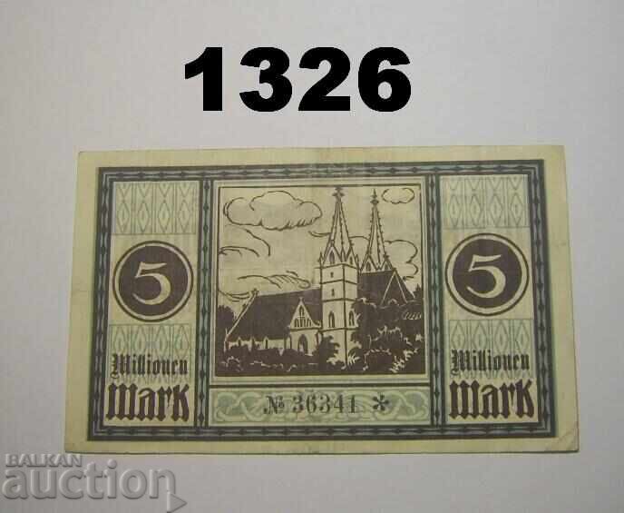 Göppingen 5 millionen mark 1923 Германия с цена 5.00 лв. | € 2.56