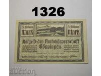 Γκέπινγκεν 5 εκατομμύρια μάρκα 1923 Γερμανία