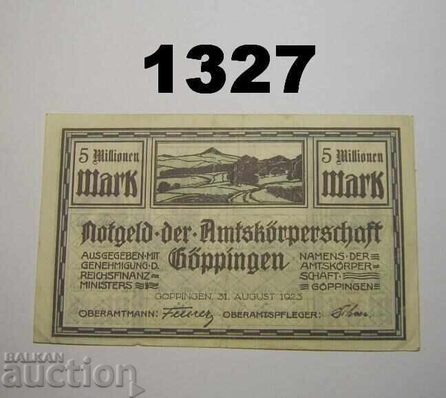 Göppingen 5 millionen mark 1923 Германия