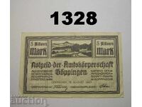 Γκέπινγκεν 5 εκατομμύρια μάρκα 1923 Γερμανία