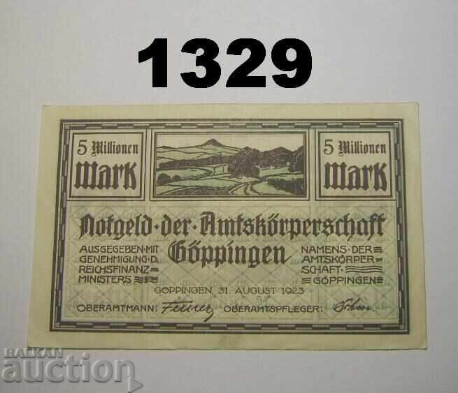 Γκέπινγκεν 5 εκατομμύρια μάρκα 1923 Γερμανία