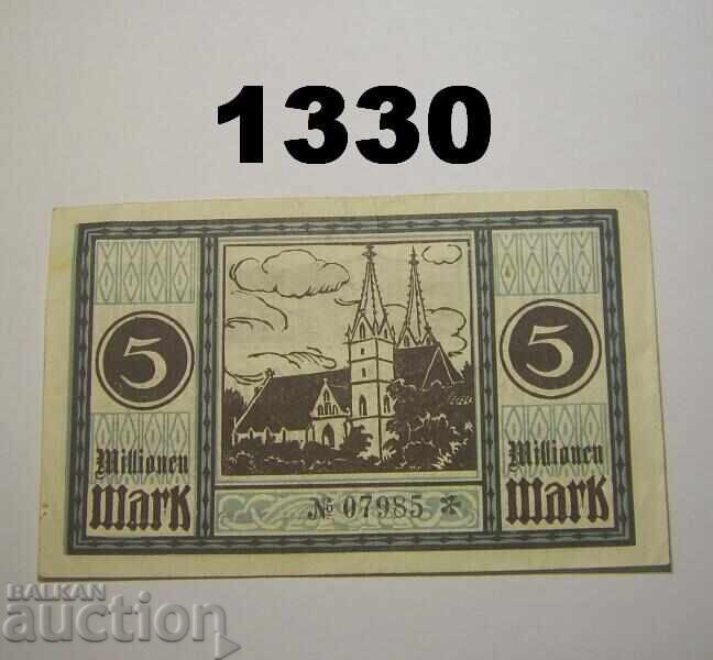 Göppingen 5 million mark 1923 Germany with price 5.00 BGN | € 2.56