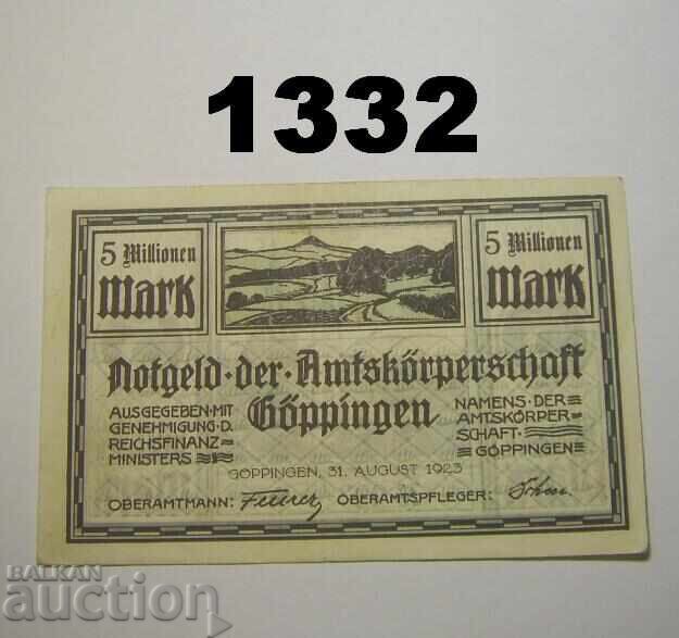 Göppingen 5 million mark 1923 Germany