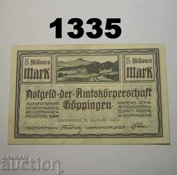 Γκέπινγκεν 5 εκατομμύρια μάρκα 1923 Γερμανία