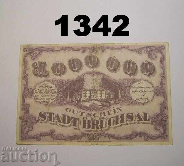 Bruchsal 1 million mark 1923 Germany with price 5.00 BGN | € 2.56