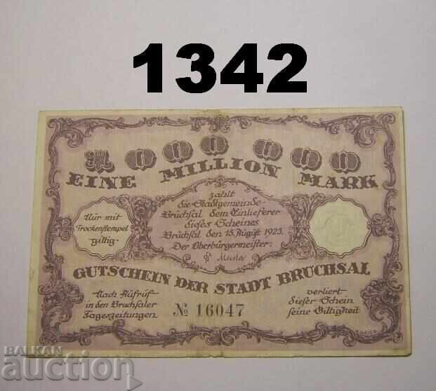 Bruchsal 1 million mark 1923 Germany