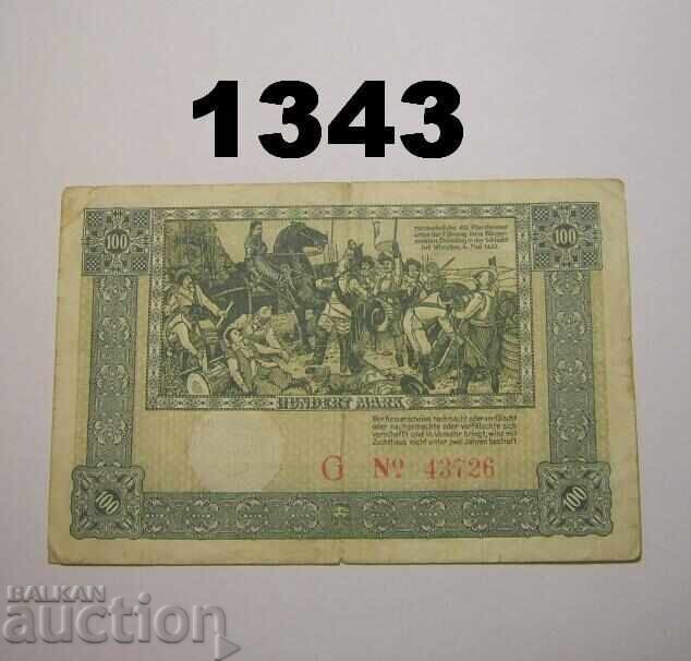 Pforzheim 100 mărci 1922 Germania cu preț 7.00 BGN | € 3.58