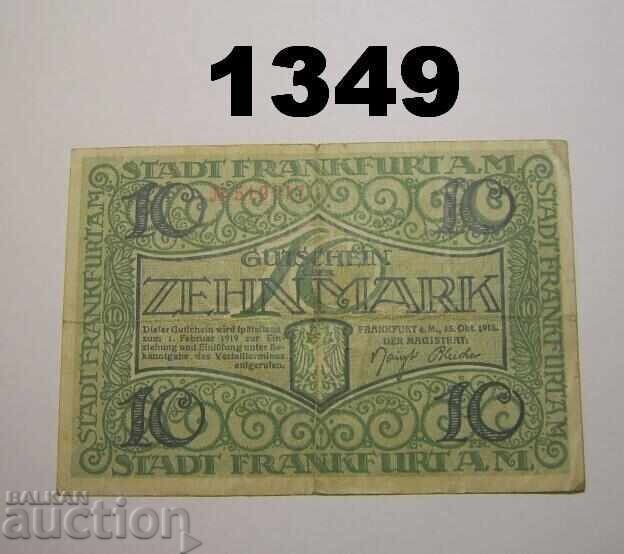 Frankfurt a. M. 10 mark 1918 Germany Frankfurt a. M. 10 mark 1918 Germany