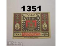 Detmold 50 pfennig 1920 Germania