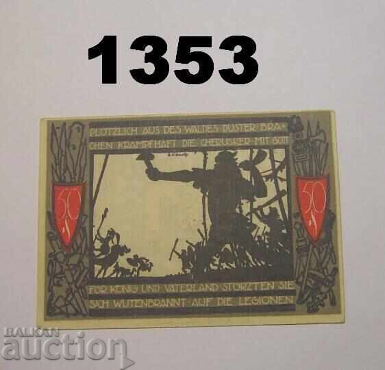 Detmold 50 pfennig 1920 Germania cu preț 2.00 BGN | € 1.02