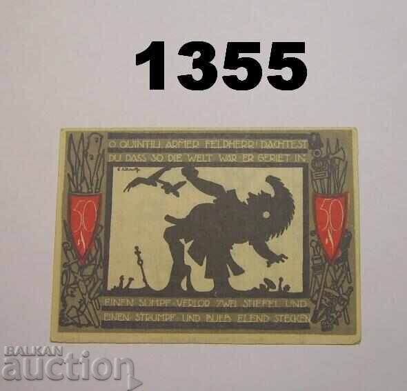 Detmold 50 pfennig 1920 Γερμανία με τιμή 20.00 BGN | € 10.23