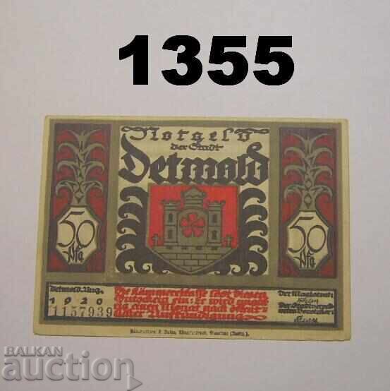 Detmold 50 pfennig 1920 Γερμανία