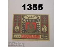 Detmold 50 pfennig 1920 Germania